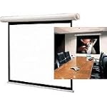 Draper Salara M, AV Format Manual Wall or Ceiling Mounted Projection Screen, 72" x 96", 120" Diagonal, Fiberglass Matte White.