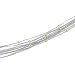 14K White Gold 7 Strand Mesh Chain With Yellow Gold Diamond Cut Beads - 17 inches