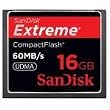 SanDisk 16GB 60MB/s Extreme Compact Flash Card SDCFX-016G-A61   (US Retail Package)