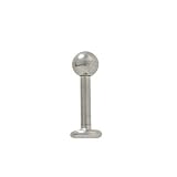 High Polish Titanium Labret Monroe - 14G - 1/2 Inch