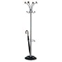 victorian style metal coat stand showing umbrella