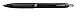 uni-ball 307 Retractable Gel Pens, Micro Point (0.5mm), Black, 3 Count