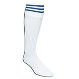 Three-Stripe Socks (White/Royal)