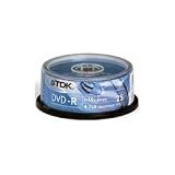 Electronics : TDK TDKDVD-R/25 DVD-R Recordable 1-16x Speed (25 spindle pack)