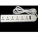 VCT - 220V/240V AC 13A Universal Power Strip / Surge Protector with 6 Universal Outlets. 50Hz/60Hz - 450 Joules. CE Certified. Max. 4000 Watt Capacity - Heavy Duty European Cord