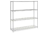 86'H Nexel Chrome Wire Shelving - 54'W X 14'D