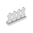 Lego Building Accessories 1x4x2 WHITE PICKET FENCE Bulk Pack 50 pcs