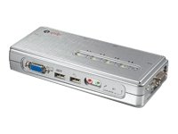 Equip KVM 4-Port Pocket Switch, 1,8 m silber Preisvergleich