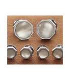 Mother-of-Pearl Octagon Stud Set
