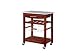 Kitchen & Housewares : Linon Pinewood Kitchen Cart 33.8-in.