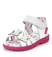 Walkmates Leather Butterfly Appliqué Sandals