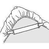 Bed Sheet Grippers: Set of 4 Garter Style Rubber Button Hook & Clasp on Elastic Straps