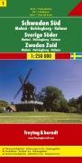 Schweden 1 Süd, Malmö, Helsingborg, Kalmar 1 : 250 000. Autokarte. Sehenswürdigkeiten. Entfernungen in km. Campingplätze (Road Maps): Alle Infos bei Amazon