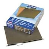 Oxford Hanging File Folders, 1/5 Tab, 1-1/2' Expansion, Letter, 25/Box ESS81602