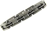 stainless Steel and Rubber Men's Bracelet By Chaylee