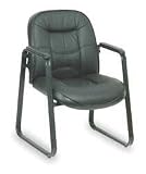 Dakota Designs 1HEH5 Side Leather Chair, Fixed