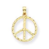 14k Peace Sign