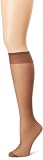 Hanes Silk Reflections Womens Too Day Sheer Knee Highs Reinforced Toe 3 Pairs
