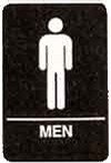 Braille Sign - Men's Restroom sign 6