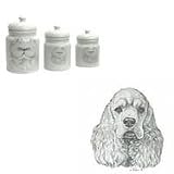 Cocker Spaniel Canister Set, Porcelain by Rosalinde