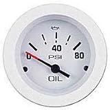 Teleflex Marine Sportsman Oil Pressure Gauge (Elec.) by TELEFLEX