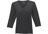 Plus Liz Wear 3/4 Sleeve Top With V-Neck