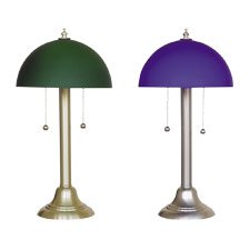 Art Specialty Madison Desk Lamp, Satin Nickel Blue Glass Shade by Art Specialty Company Inc