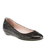 Taryn Rose Women's Pamona Flat,Black Soft Nappa Patent,10 M US