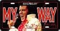 Elvis Presley License Plate MY WAY