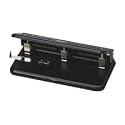 Heavy Duty Punch, Adjustable, 3HP, 9/32" Size, 45 sheet Cap,BK (SPR01796) Category: Heavy-Duty Paper Punches