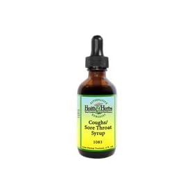 Click here to buy Coughs Sore Throat Syrup - Use for bronchitis, croup, hoarseness, quinsy, and whooping... by Health Herbs.