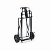 Luggage Hand Truck Cart, 175lb Capacity, 12 x 10-3/4 Platform, Black/Chrome