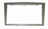 VAUXHALL CORSA D SILVER DOUBLE DIN CD PLAYER/RADIO FACIA/FASCIA SURROUND TRIM FOR FITTING CAR STEREO