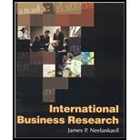 International Business Research (07) by Neelankavil, James P [Paperback (2007)]