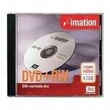 DVD+RW, 4.7GB, 4X Speed, Single Sided Rewritable, Silver by
