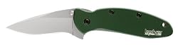 Kershaw Ken Onion Green Scallion Folding Pocket Knife with Speed Safe