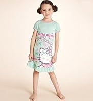 Younger Girls Hello Kitty Frill Hem Nightdress