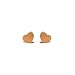 apop nyc Rose Gold Heart Stainless Steel Stud Earrings