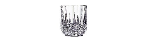 Cristal d'Arques Longchamps Crystal Double Old Fashion Glass, Set of 4