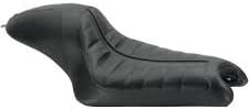 RSD Cafe Enzo Seat - Black Distressed Vinyl - Raised Detailing 76913