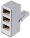 BT Telephone Socket Splitter 3 Way ~ Triple ~ 3 into 1 ~ Plug to Socket ~ White ~ Phone ~ Fax ~ Modem ~ Answer Machine