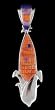Southwest Native American Spiny Oyster and Lapis Inlaid Corn Pendant in Sterling Silver by Earl Plummer, #TP237