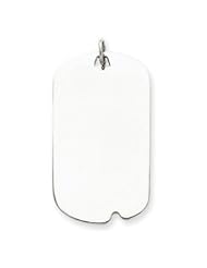 Sterling Silver Engraveable Dog Tag Disc Charm