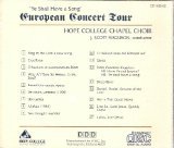 Ye Shall Have a Song European Concert Tour [RARE]