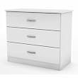South Shore 3050033 LIBRA 3 Drawer Chest- Solid White