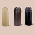 Marshal Classic Trash Container - 21 Gal - Black. EA