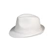 White Cotton Fedora Hat