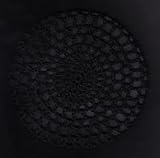 Black Classic Crocheted Hair Bun Cover XL