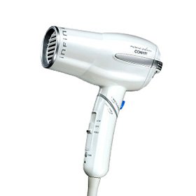 Infiniti by Conair 230 Nano Silver Tourmaline Ceramic Folding Styler, White