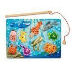 Melissa & Doug Deluxe 10-Piece Magnetic Fishing Game